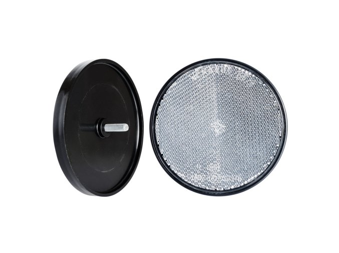 [A 0702] Odrazka 80mm okrúhla číra so skrutkou
