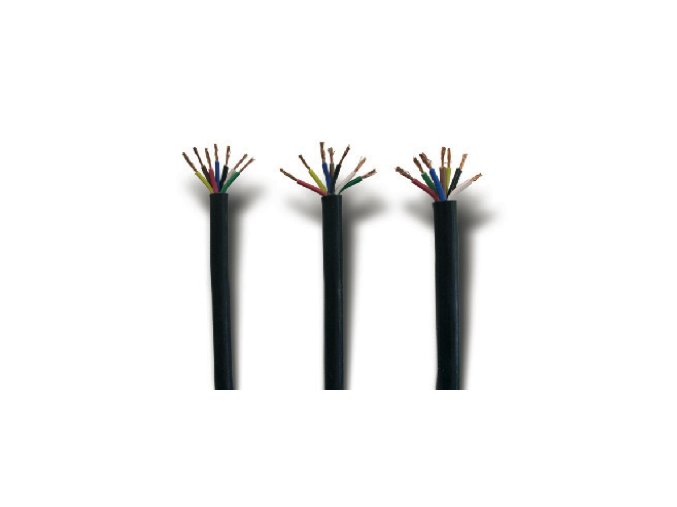 kabel 5 x 1 mm2, černý