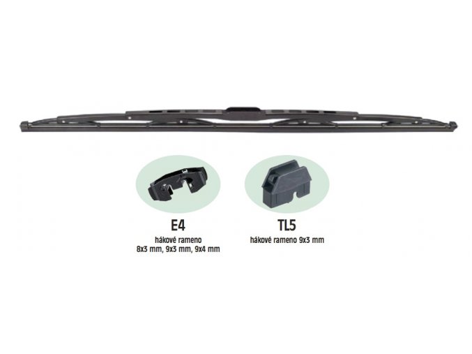 standardní truckový stěrač 24"/610mm, s ostřikovačem
