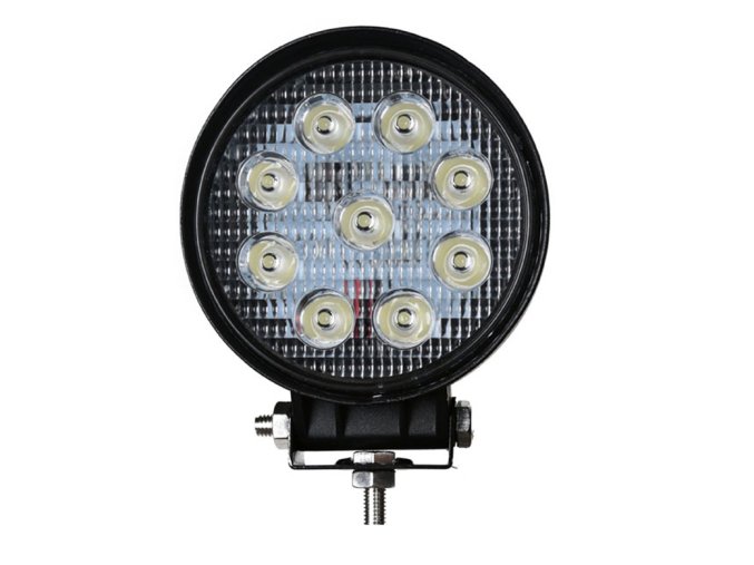 pracovní světlo 9x LED kulaté, pevné uchycení, Lucas