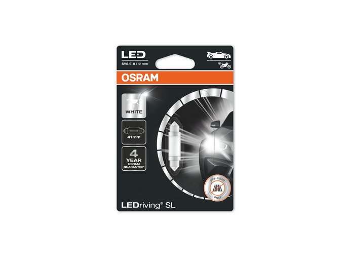 12V 5W C5W sufit LED 41mm SV8,5, blistr, Osram