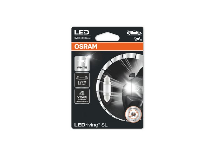 12V 5W C5W sufit LED 36mm SV8,5, blistr, Osram