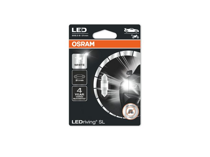 12V 5W C5W sufit LED 31mm SV8,5, blistr, Osram