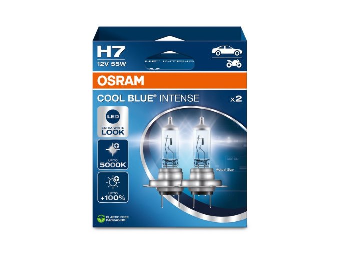 [64210CBN 2HB] 12V 55W H7 COOL BLUE® INTENSE (NEXTGEN) Osram BOX 02 Ecopack