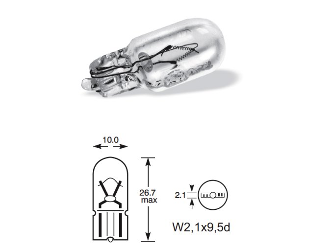 6123 12v 3w celosklo w2 1x9 5d qlux