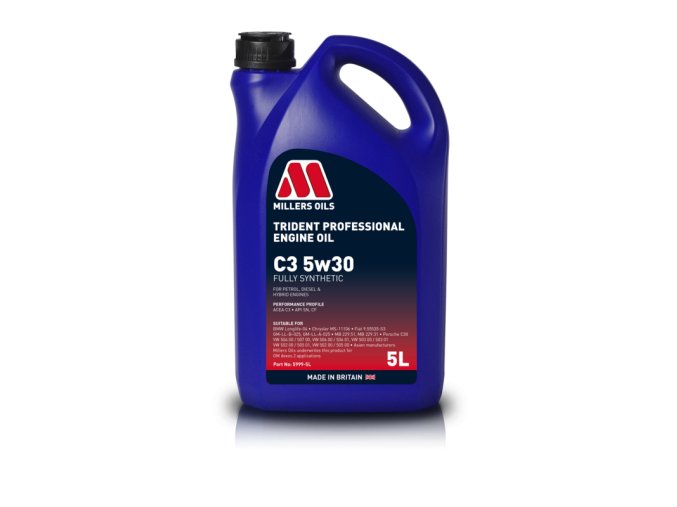 MILLERS OILS Trident Professional C3 5w30, plně syntetický 5L