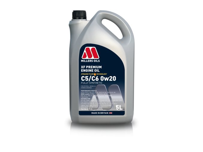 MILLERS OILS XF PREMIUM C5/C6 0w20, 5L
