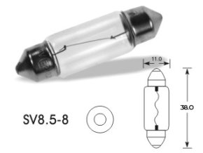 12V 5W sufit. SV 8,5, Osram