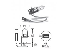 24V H3 70W Pk22s, Osram