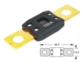 pojistka MEGA 225A, 68x16