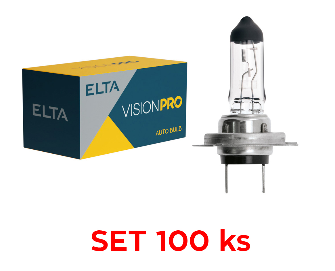 Autožárovka 12V H7 55W PX26d Elta - set 100 ks