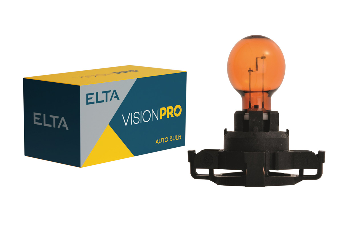 Autožárovka 12V 24W PGU20-4 PY24W oranžová, Elta