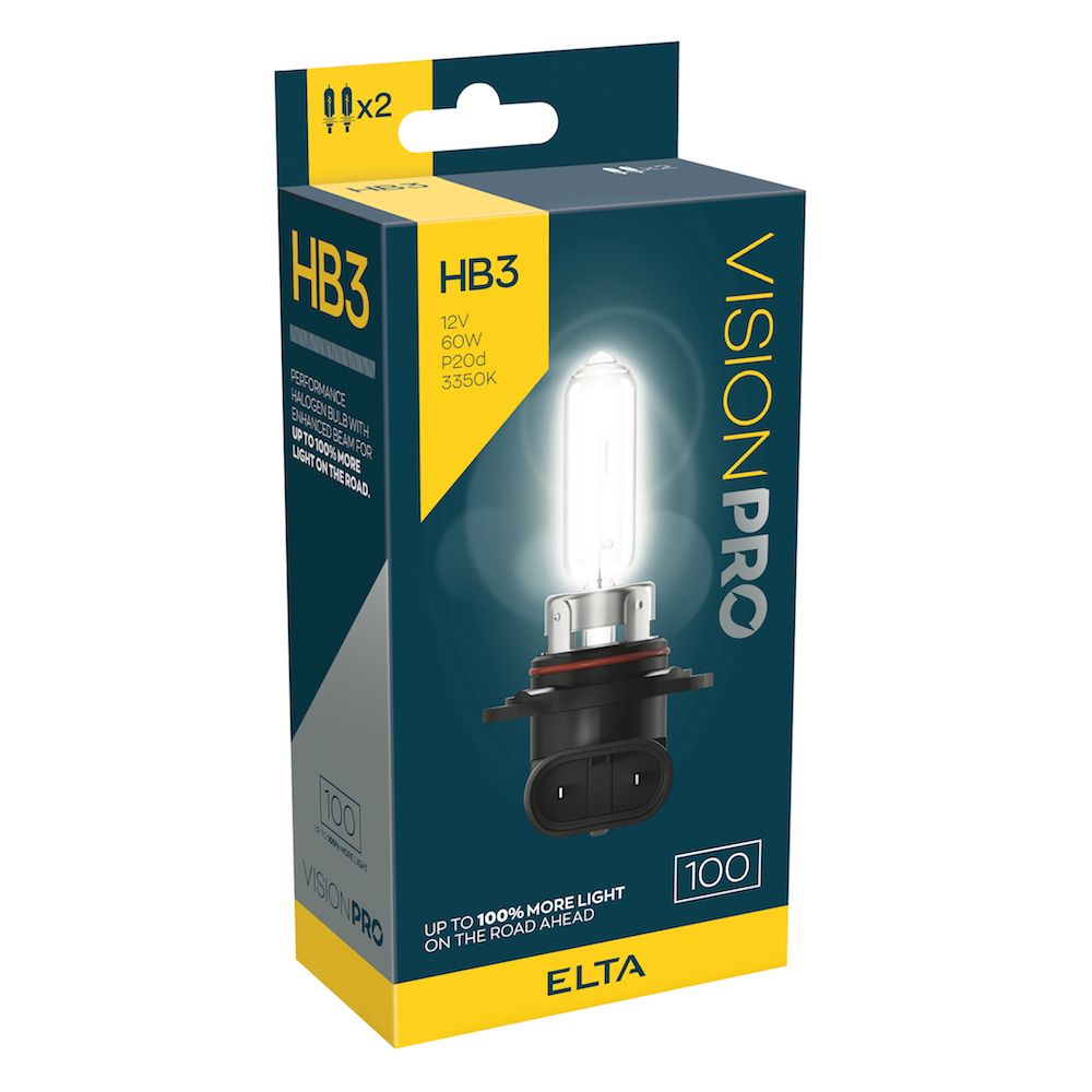 Autožárovka 12V HB3 60W P20d VisionPro +100%, sada (2ks)