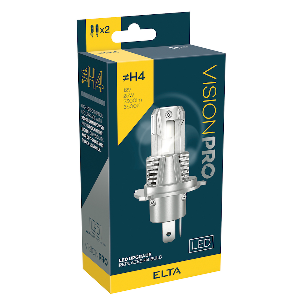 Autožárovka 12V H4 LED žárovka Elta, sada 2 ks