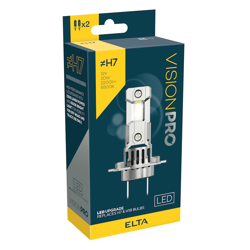 Autožárovka 12V H7 LED žárovka Elta, sada 2 ks