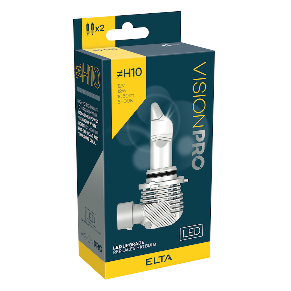Autožárovka 12V H10 LED žárovka Elta, sada 2 ks