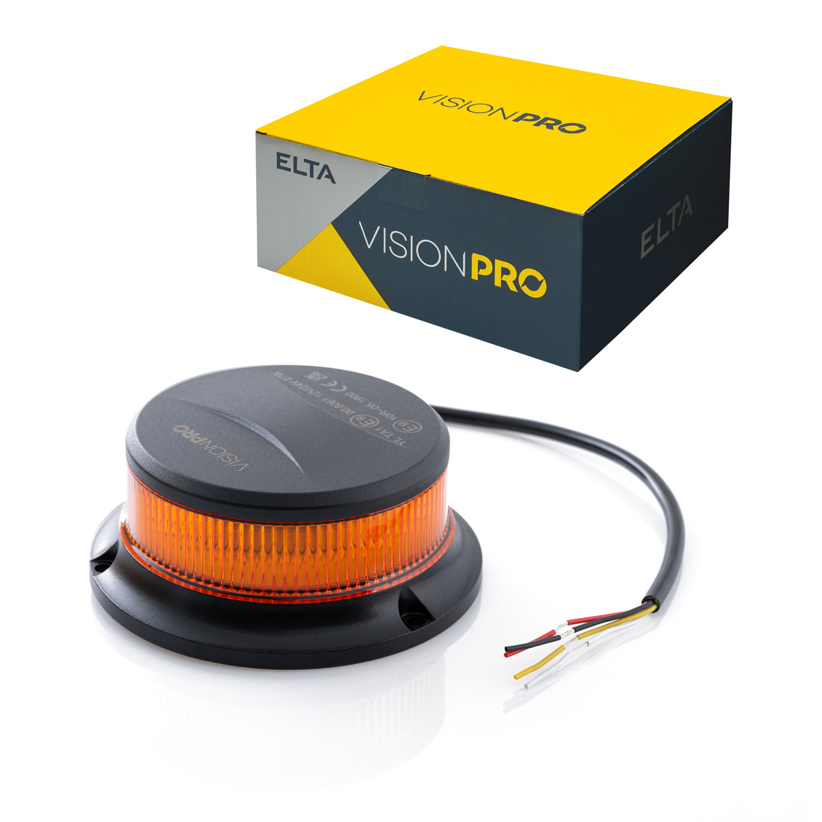 maják nízkoprofilový 12/24V 18LED, pevné uchycení