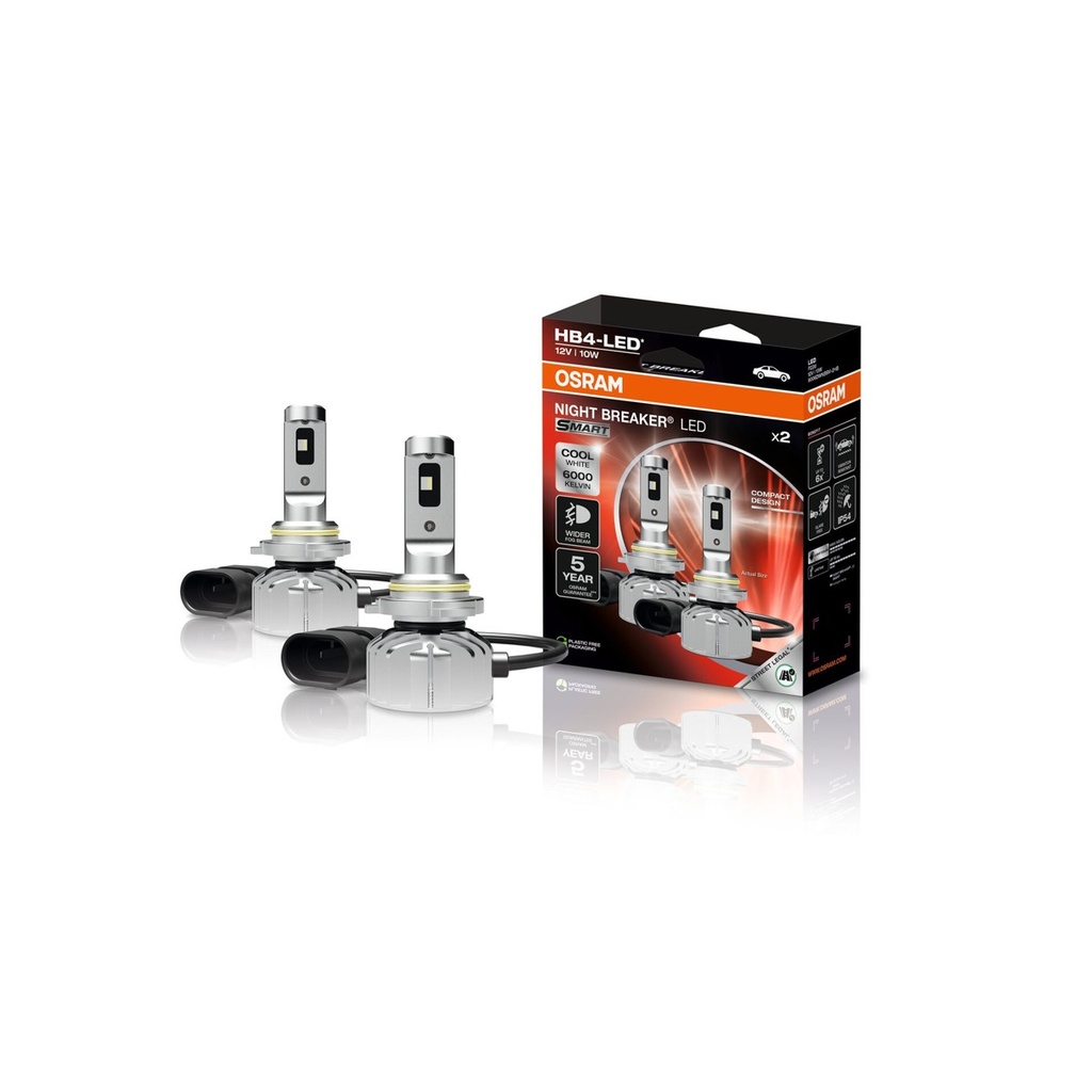 Autožárovky 12V HB4 NightBreaker +330% LED SMART OSRAM, set 2ks