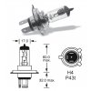 12V H4 60-55W P43t, Osram