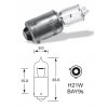 12V 21W halogen BaY9s, Elta