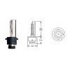 xenon. výbojka 85V 35W D2S P32d-2 6000K VisionPro