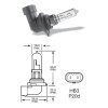 12V HB3 60W P20d VisionPro +50%, sada (2ks)