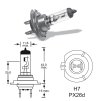 12V H7 55W Px26d VisionPro +50%, sada (2ks)