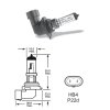 12V HB4 51W P22d VisionPro +100%, sada (2ks)