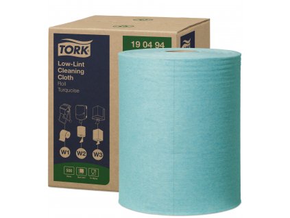 TORK 190494 – Low–Lint čisticí utěrka W1/W2/W3, netkaná text. 1vr.,180 m, 500 útr.
