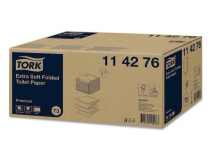 TORK 114276 – Folded extra jemný toaletní papír T3, 2vr., 30 x 252 ks - Karton