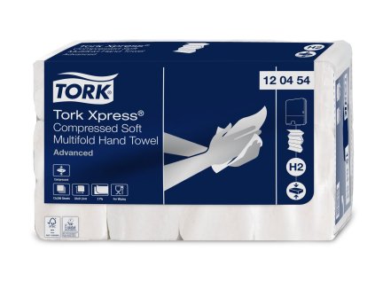 tork xpress 120454 stlacene jemne papirove rucniky multifold h2 2 vrs 12 x 200 karton 10332