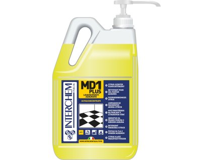 MD1 PLUS - BOX 2x 5l + pumpa, Ultra koncentrovaný čistič podlah s citrusovou vůní