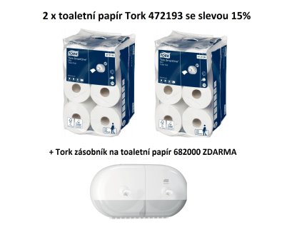 Akce Tork T9: 2 balení toaletního papíru (sleva 15 %) + zásobník zdarma