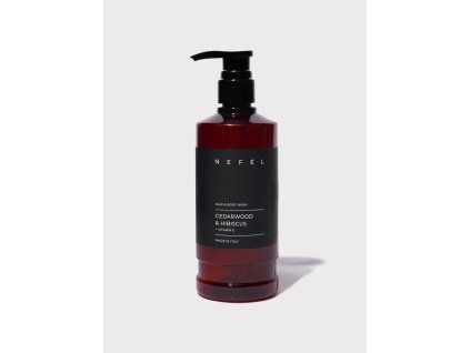 nefel sampon a sprchovy gel cedrove drevo a ibisek 480ml 11146