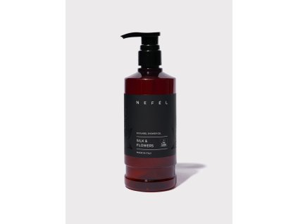 NEFÉL - Sprchový gel Ecolabel - hedvábí a květiny, 480ml