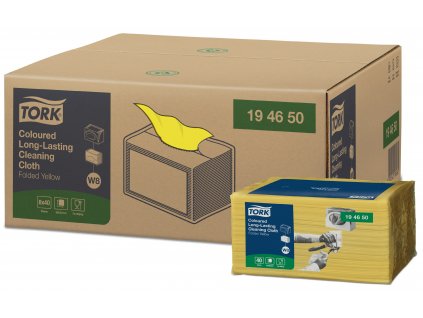 TORK 194650 – barevný program – netkaná textilie W8, žlutá, 8 x 40 ks - Karton