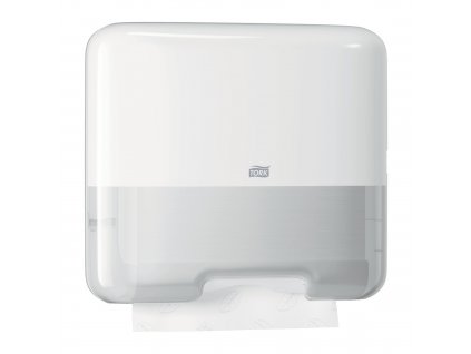 TORK 553100 – Singlefold MINI zásobník skládaných papírových ručníků V a C – bílý; H3