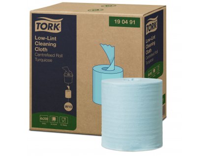 TORK 190491 – Low Lint průmyslová čisticí utěrka W10, netkaná text., 1vr., 60 m, 200útr. - karton