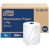 tork 130007 papirova uterka universal do vodotesneho zasobniku w6 1vr 250 m bila 6 rl karton 10737