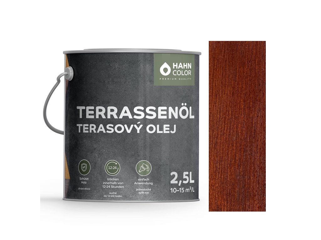 Hahn Color TERASOVÝ OLEJ TO-07 Mahagon - Mahagoni (Velikost balení 2,5L)