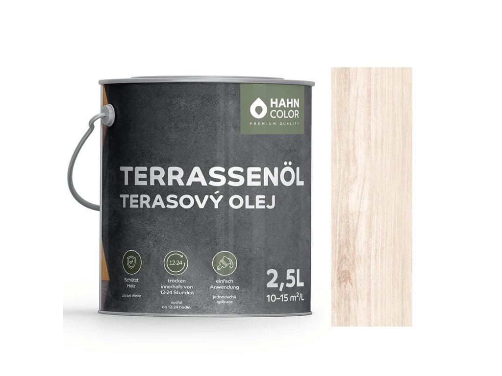 Hahn Color TERASOVÝ OLEJ TO-13 Bílá - Weiss (Velikost balení 2,5L)