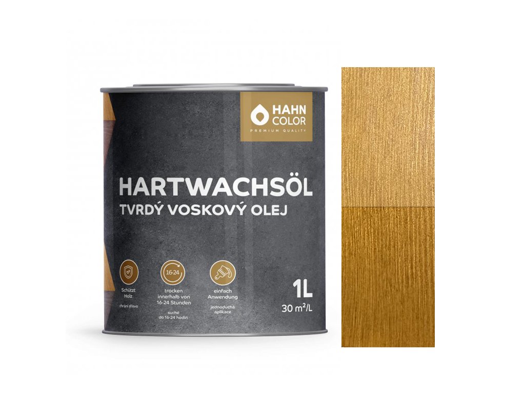 Hahn Color TVRDÝ VOSKOVÝ OLEJ HW-03 Světlý dub - Eiche Hell (Velikost balení 1L)