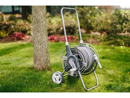 5885 1 hadice 1 2 50 m bradas white silver plus kompletni set s vozikem