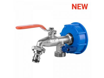 17082 redukce ibc nadrze se zahradnim kohoutem a dvema 3 4 vystupy