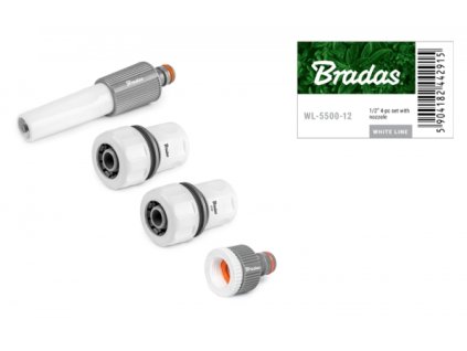 17464 zavlazovaci 4 dilny komplet white line pro hadici 3 4