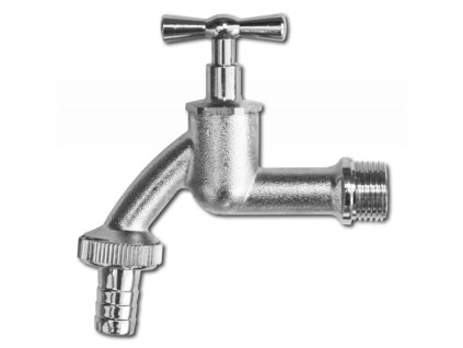 1145 2 zahradni vodovodni kohout 1 2 mosaz poniklovana bradas