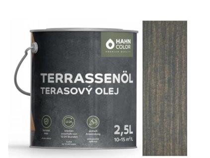 Hahn Color TERASOVÝ OLEJ TO-16 Grafitově šedá - Graphitgrau (Velikost balení 2,5L)
