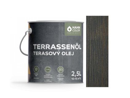 Hahn Color TERASOVÝ OLEJ TO-18 Antracitově šedá - Anthrazitgrau (Velikost balení 2,5L)