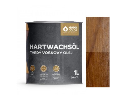 Hahn Color TVRDÝ VOSKOVÝ OLEJ HW-06 Kaštan - Kastanie (Velikost balení 1L)