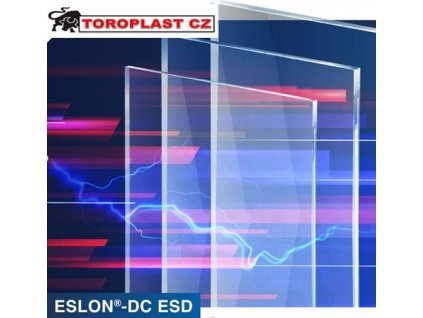 ESLON-DC ESD antistatické desky z polykarbonátu 5mm čiré